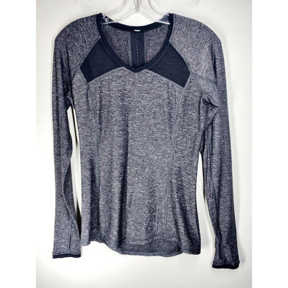 LULULEMON x SOULCYCLE Pace Pusher Long Sleeve SOUL Graphic Stretchy Top Black, 6 - Picture 7 of 8